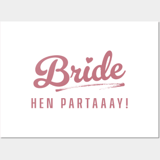 BRIDE HEN PARTAAAY! Hen Night Bachelorette Party - 70's themed Posters and Art